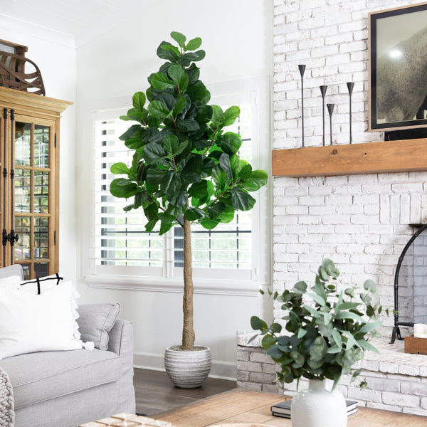 9’ Artificial Fiddle Leaf Fig Tree