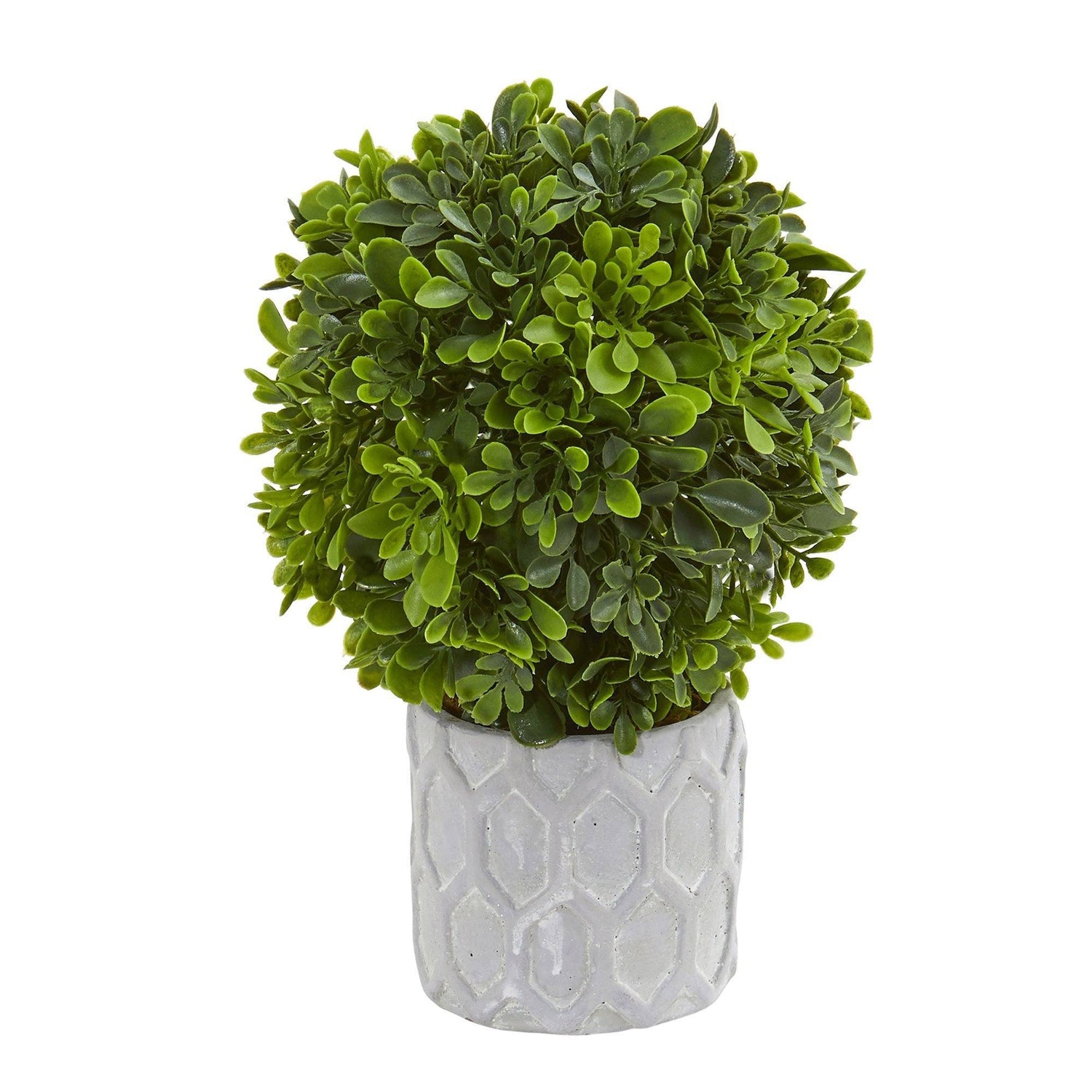 9” Boxwood Artificial Mini Topiary (Set of 3)