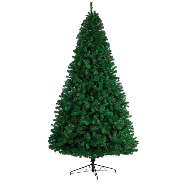 9' Northern Tip Artificial Christmas Tree with 650 Clear LED Lights and 1860 Bendable Branches