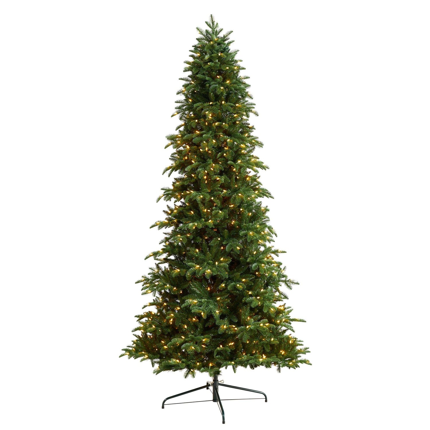 9’ South Carolina Fir Artificial Christmas Tree with 750 Clear LED Lights and 3334 Bendable Branches