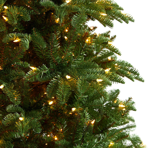 9’ South Carolina Fir Artificial Christmas Tree with 750 Clear LED Lights and 3334 Bendable Branches