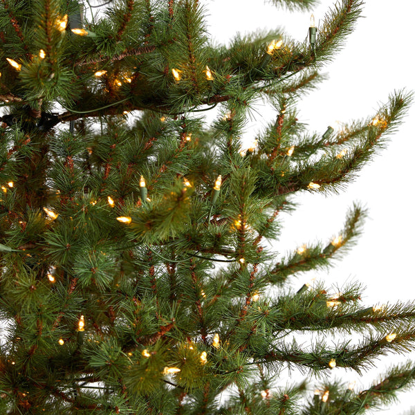 9’ Vancouver Mountain Pine Artificial Christmas Tree with 750 Clear Lights and 2583 Bendable Branches