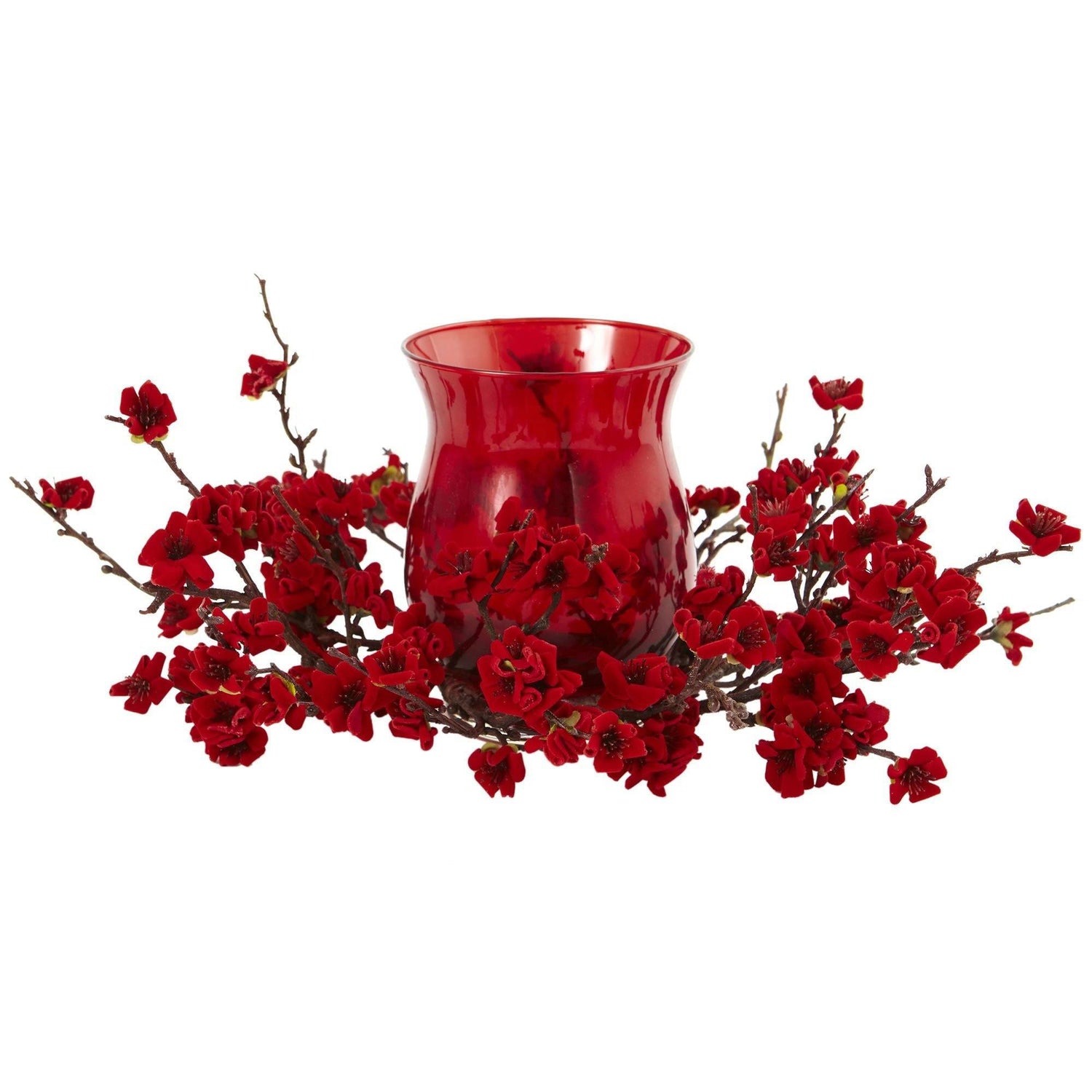 Artificial Plum Blossom Candelabrum