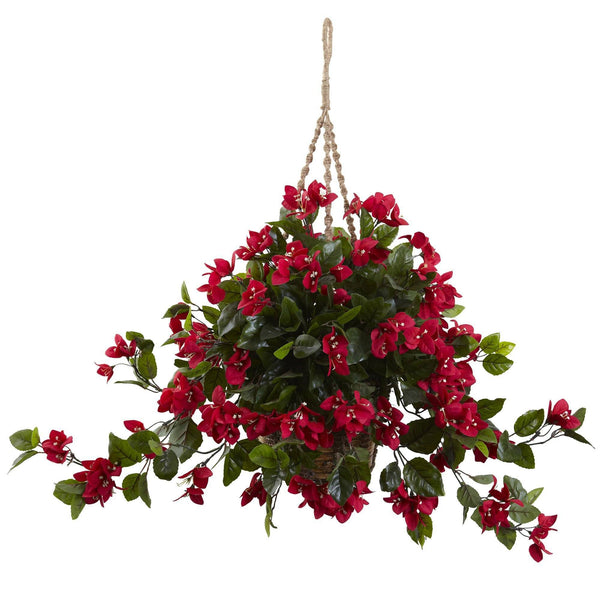 Artificial Bougainvillea Hanging Basket UV Resistant (Indoor/Outdoor)