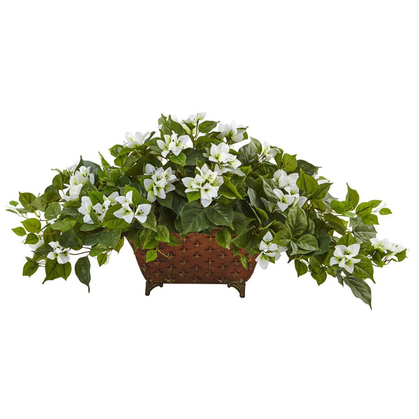 Bougainvillea in Metal Planter