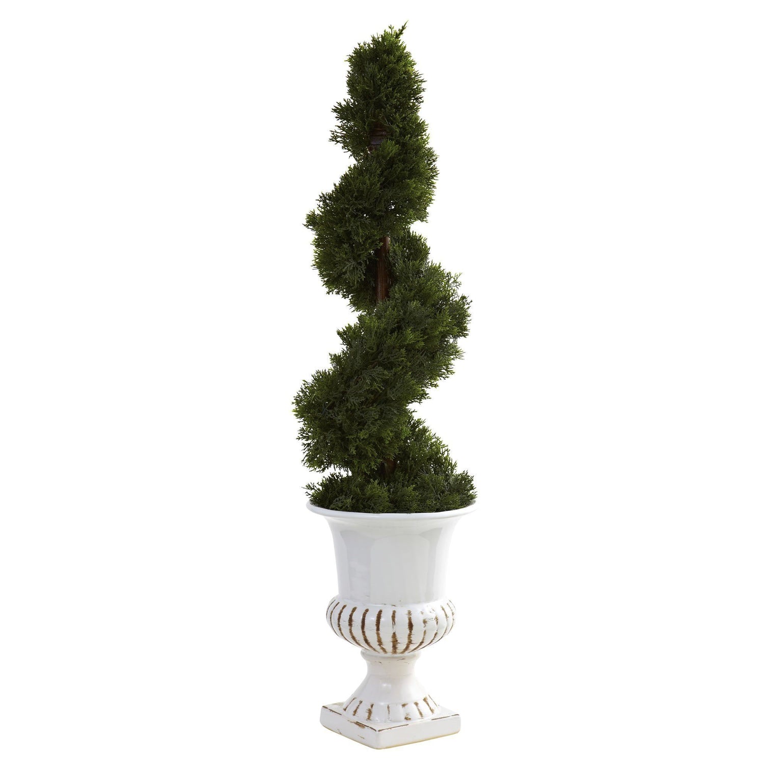 Cedar Spiral w/Urn (Indoor/Outdoor)