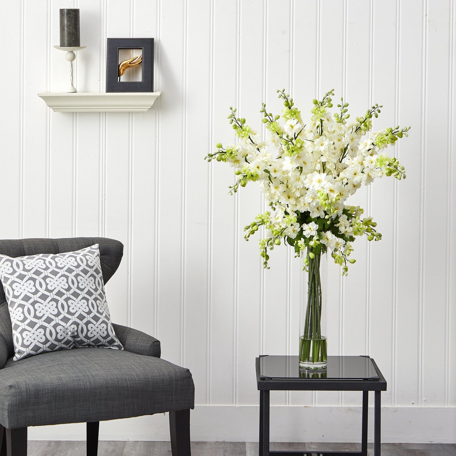 Delphinium Silk Flower Arrangement