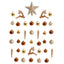 Holiday Christmas 40 Count Lux Shatterproof Ornament Set with Re-Useable Storage Container