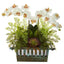 Orchid, Succulent and Maiden Hair Artificial Arrangement