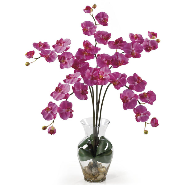 Phalaenopsis Liquid Illusion Silk Flower Arrangement