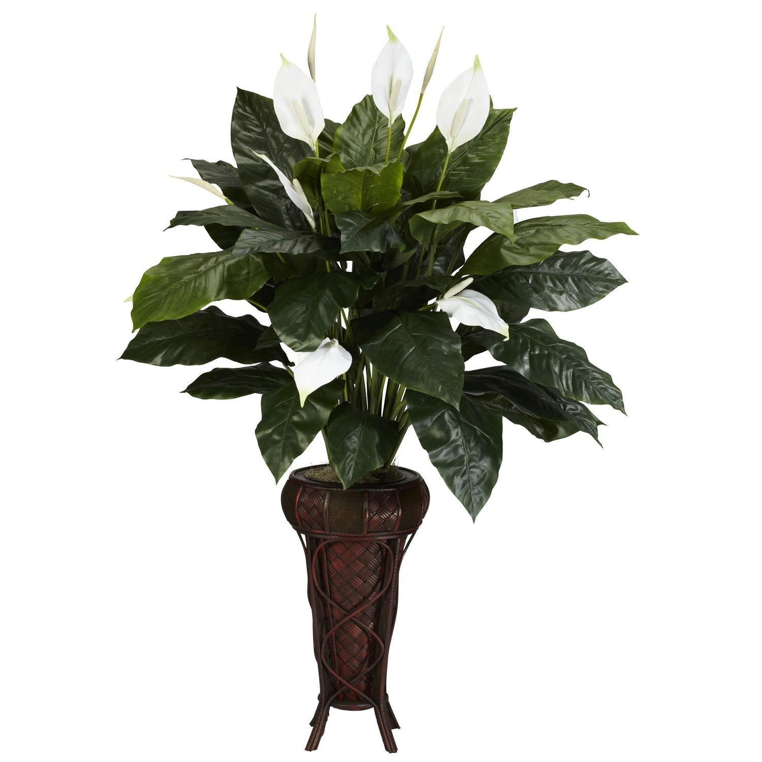 Spathiphyllum w/Stand Silk Plant